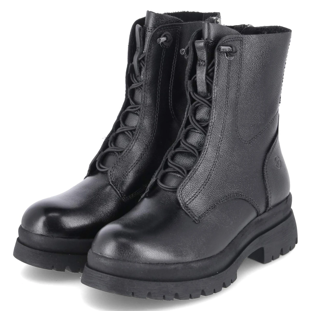 TamarisSchnürboots - BLACK LEATHER