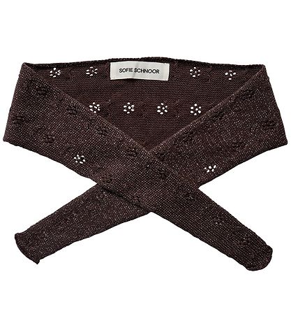 Sofie Schnoor Schal - Strick - Wolle - Brown/Silber