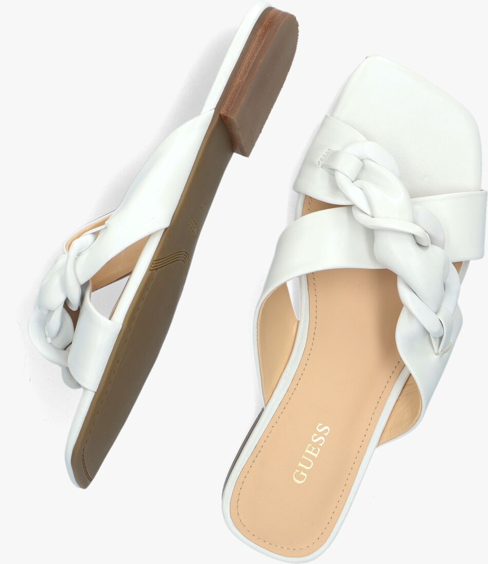 GUESS witte guess slippers sameya