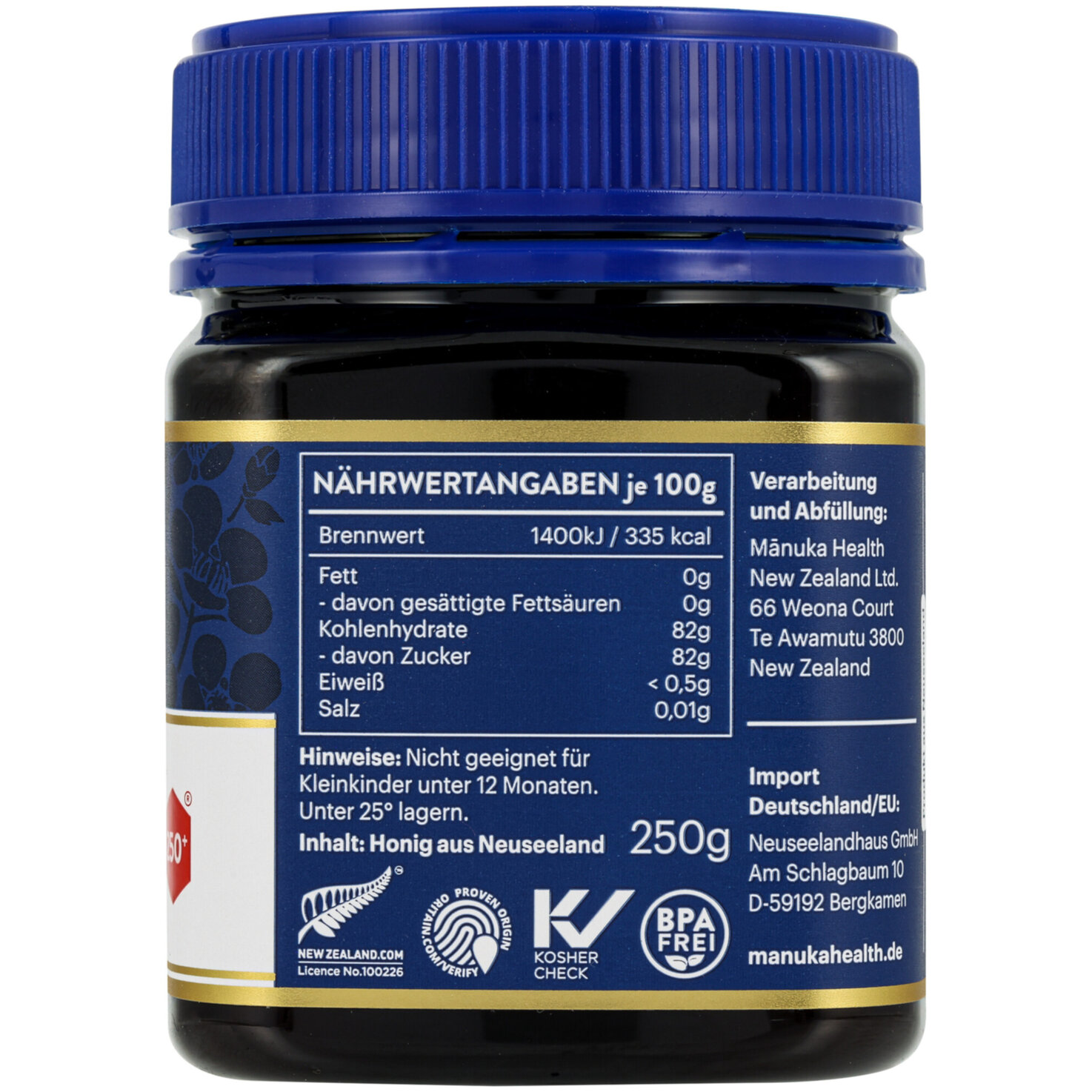 Mānuka Health Manuka Honig MGO 250+