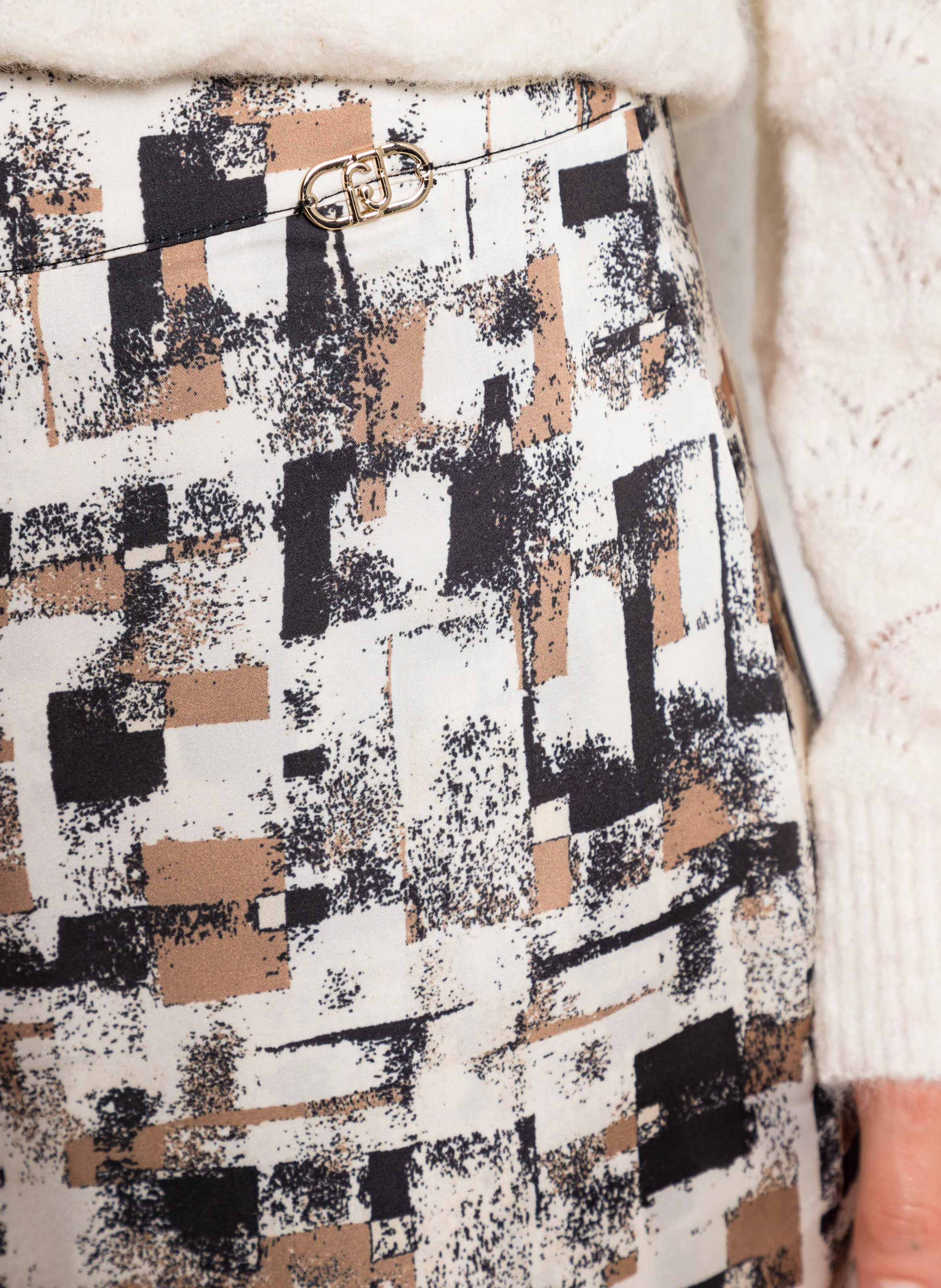 Pantalon droit imprimé| Multicolore