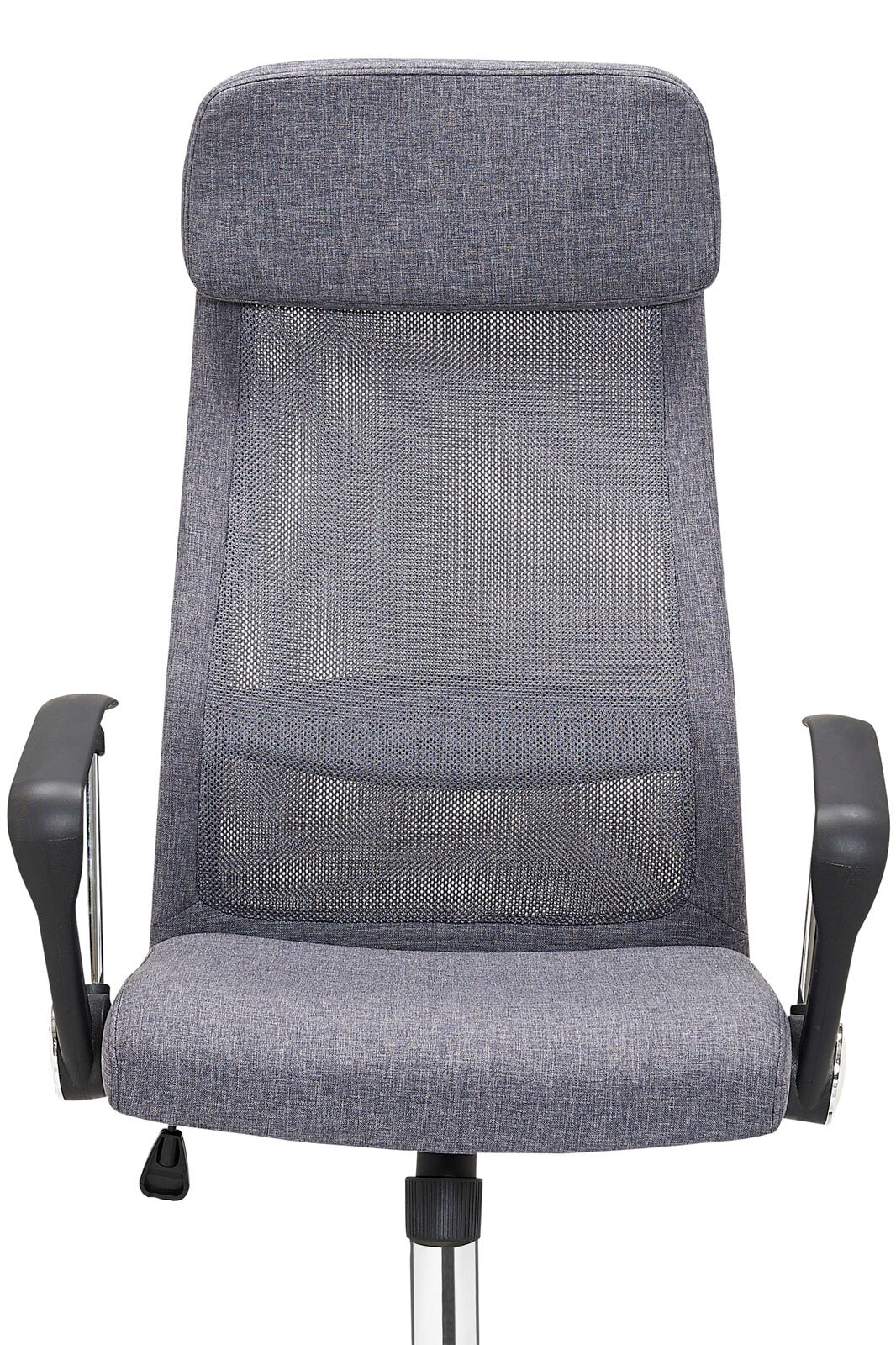 Drehstuhl mit Armlehnen Chromfarbig/ Mesh Grau