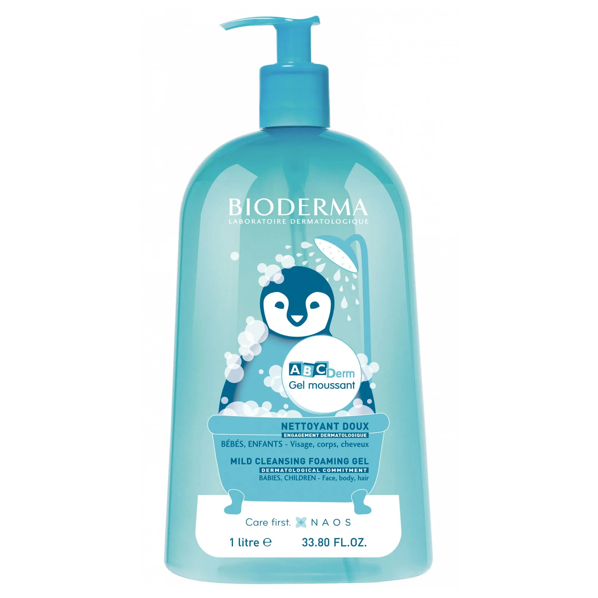 Bioderma Ensemble ABCDerme Gel Moussant + Hydratant + Lingettes