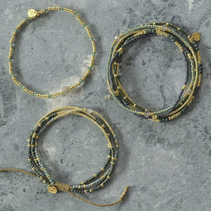A Beautiful Story Sensation Labradorite Bracelet GC Gold
