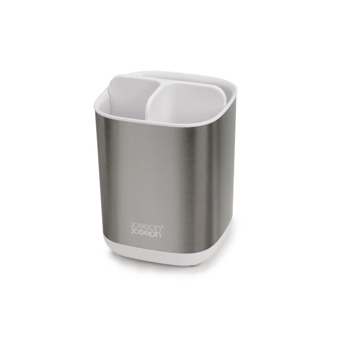 Joseph Joseph - EasyStore Steel Zahnbürstenhalter, weiss