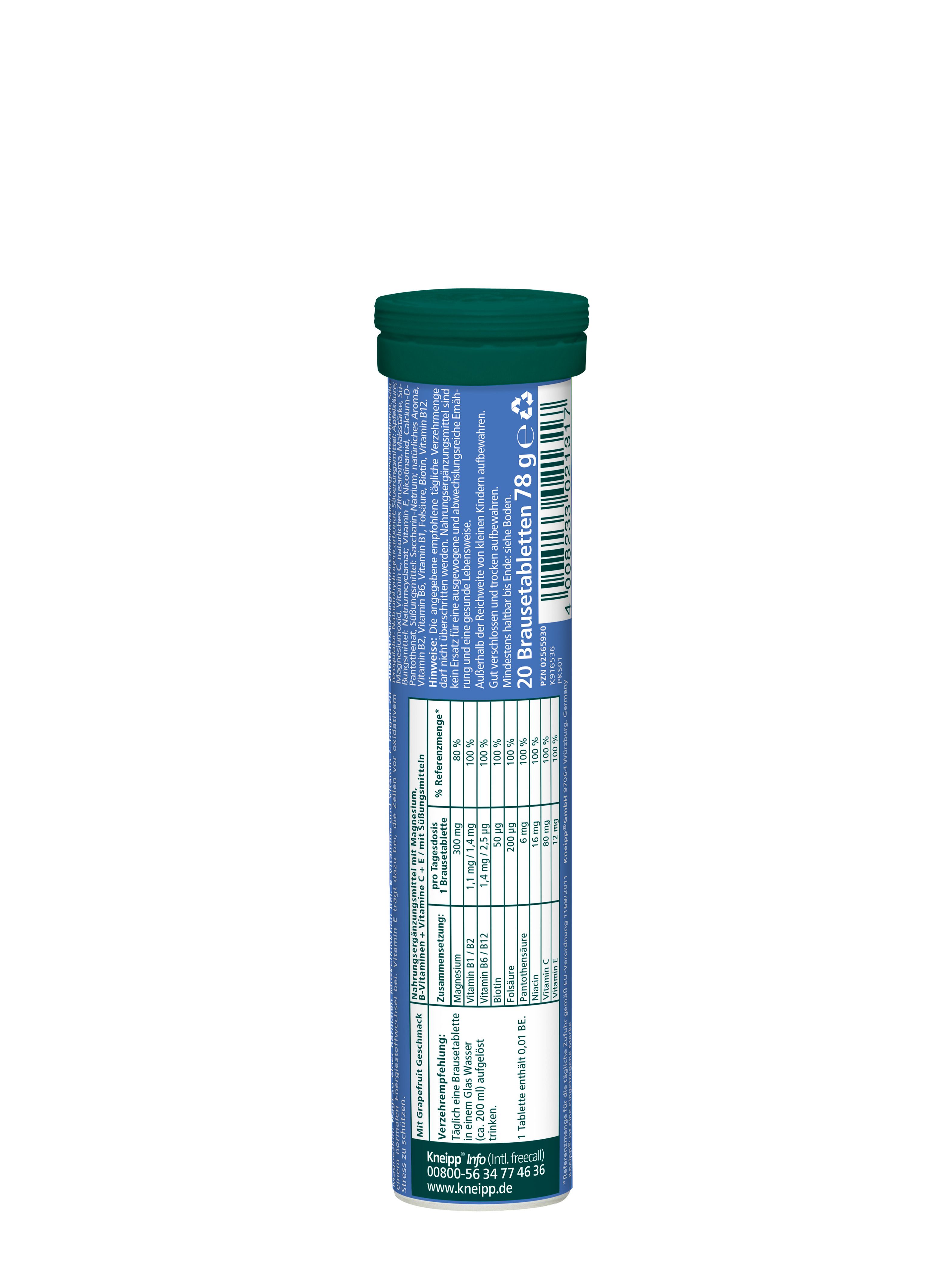 Kneipp® Magnesium + Vitamine B+C+E Brausetabletten