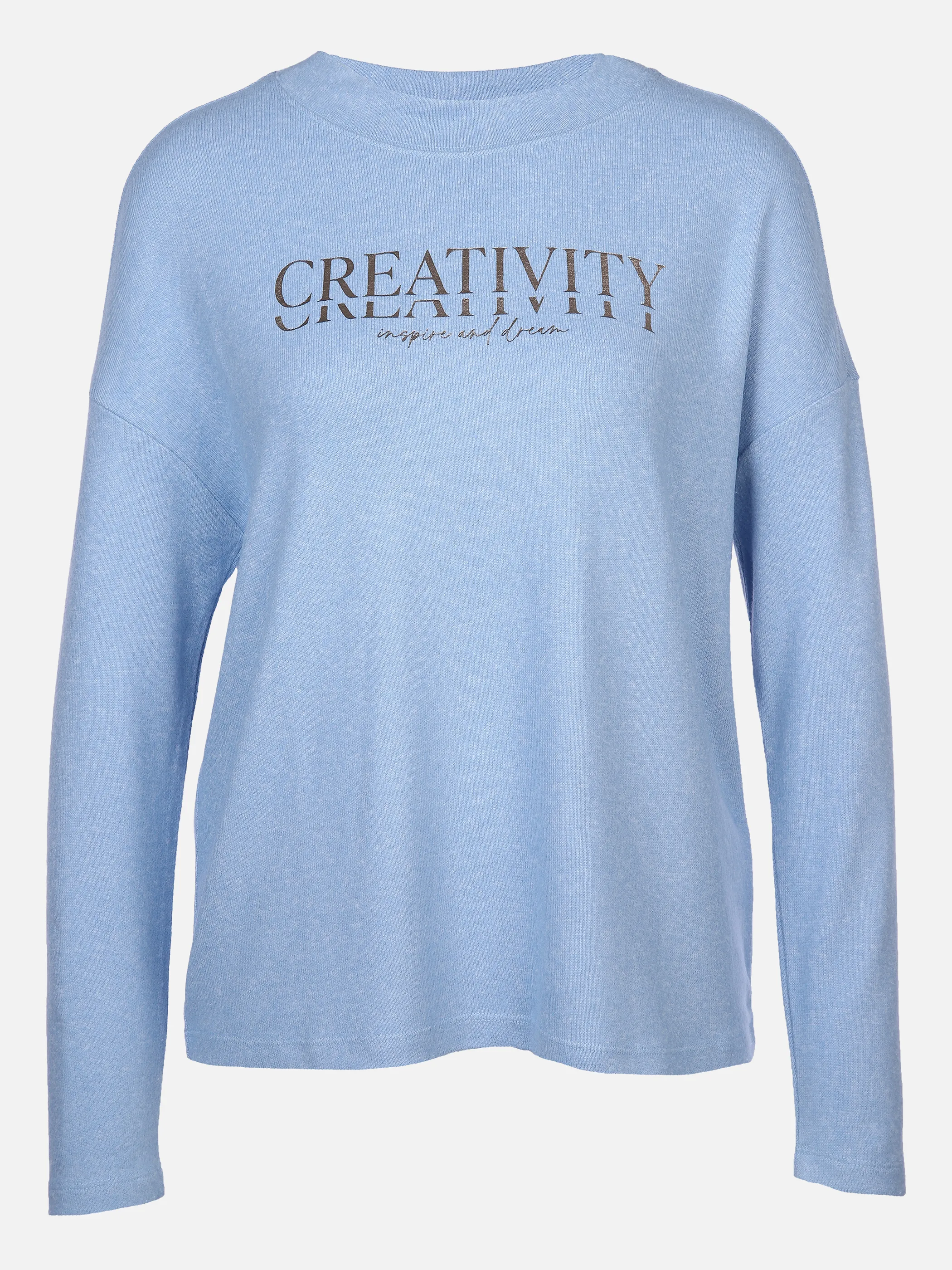 Damen Flauschshirt mit Schriftprint