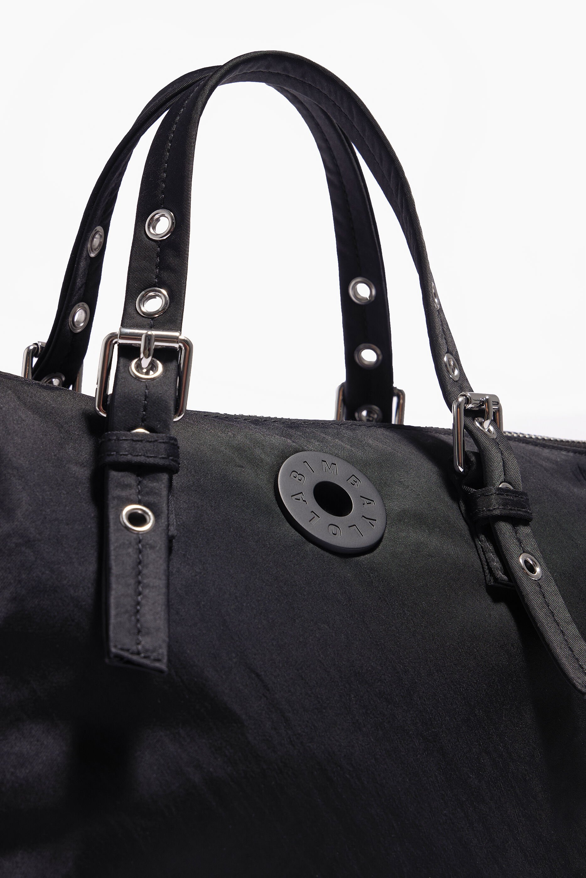Bolsa de compras tamanho M em nylon preto