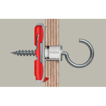 Fischer Hollewandplug DuoTec 10 mm met schroefhaak 2 stuks