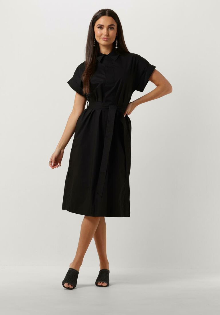SUNCOO zwarte suncoo midi jurk clodie