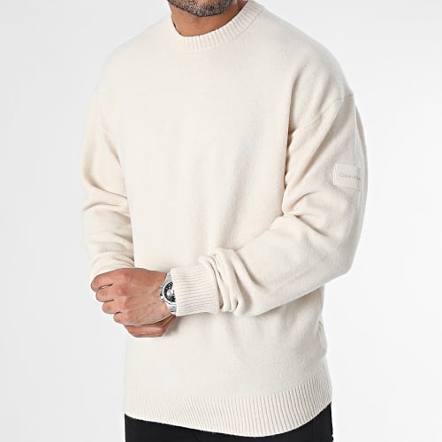 Sweat Crewneck Lycra Blend Comfort 0401 Beige