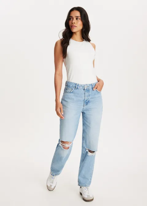 Sol mom jeans blauw (BLW.USL)