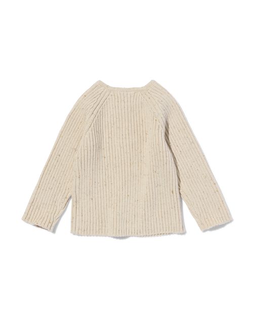 gilet maillé pour bébé écru
