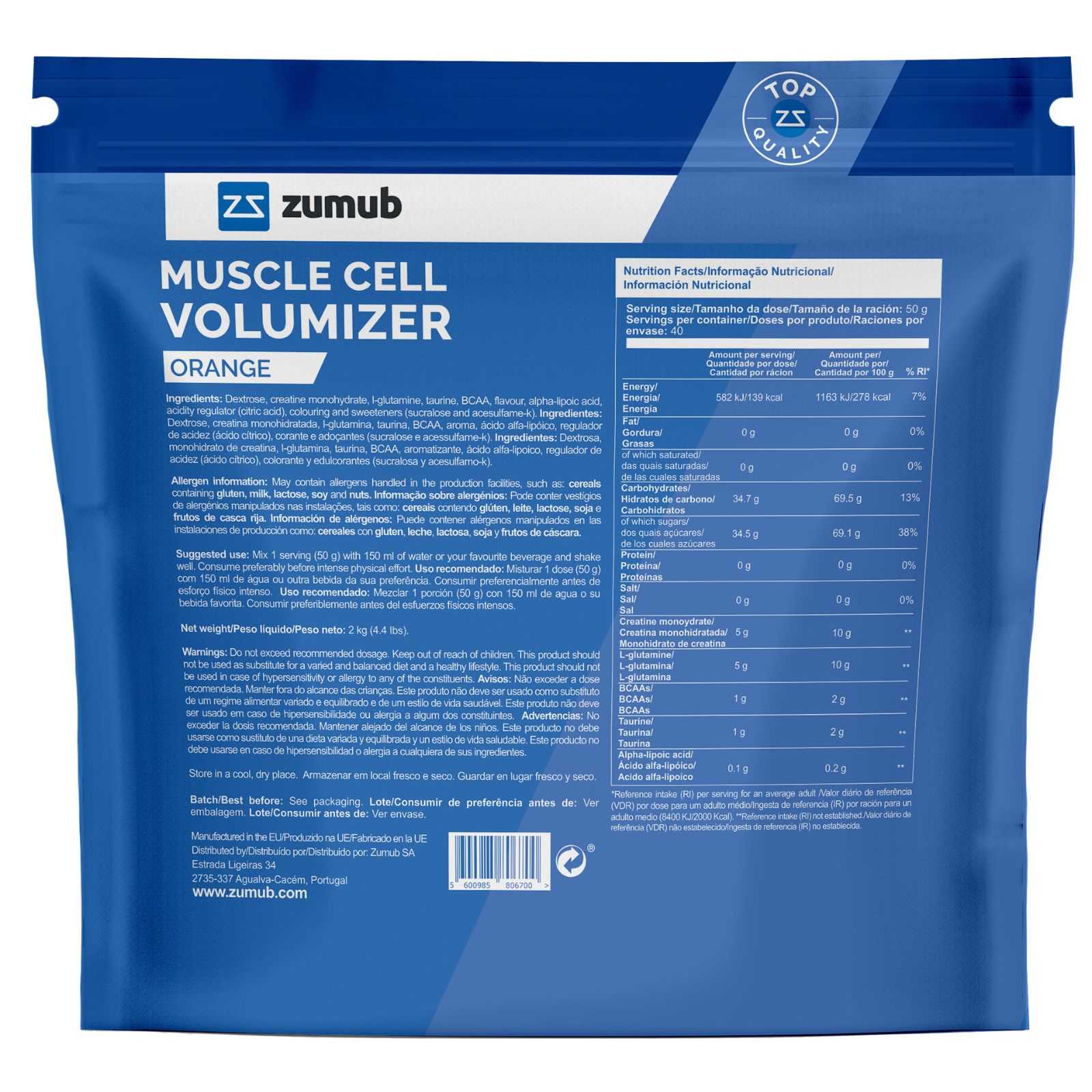 Zumub Volumizador de Células Musculares 500g