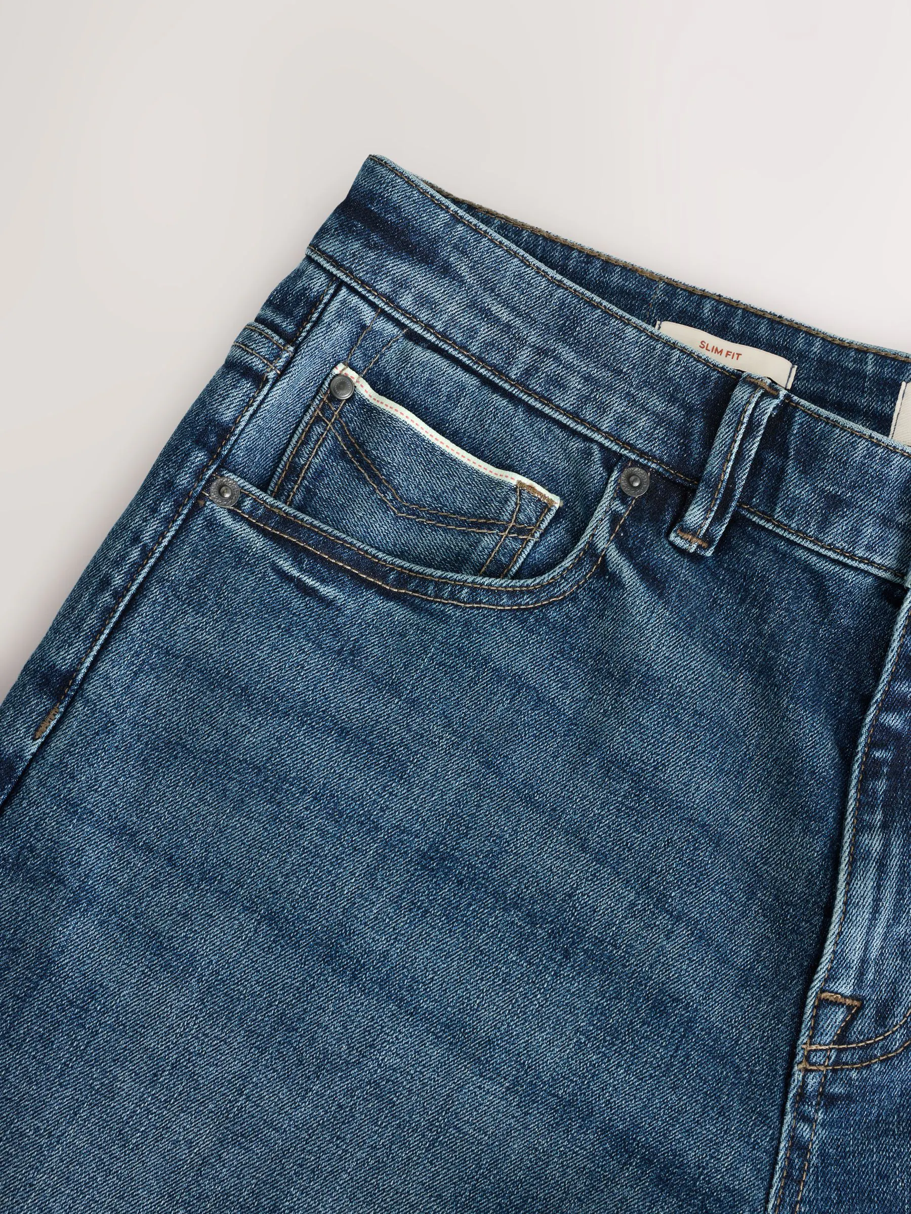 Normaal blauw - Slim Fit - Signature Japanse zelfkant denim jeans