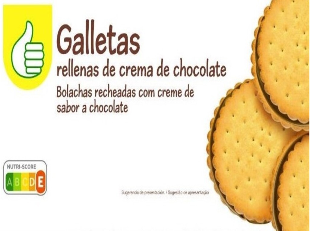 BOLACHA POLEGAR RECHEADA C/ CHOCOLATE 500G