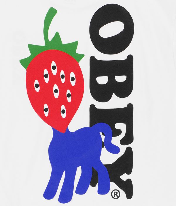 Obey Strawberry T-Shirt (white) online kaufen | skatedeluxe