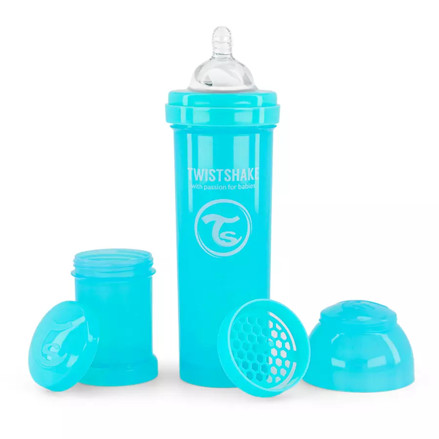 TWISTSHAKE Babyflasche Anti-Kolik 330 ml in pastell blau