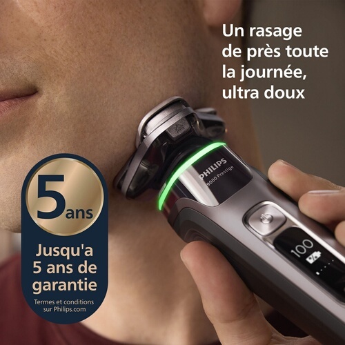 Rasoir électrique Philips XP9202/10 100 % étanche Serie i9000 prestige avec SkinIQ