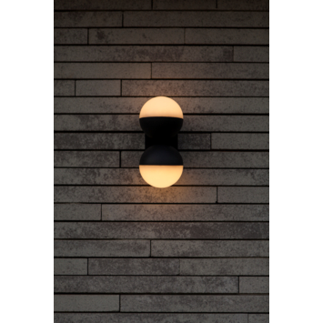 LUTEC wandlamp Looma dronkergrijs 15,6W 1600 lumen