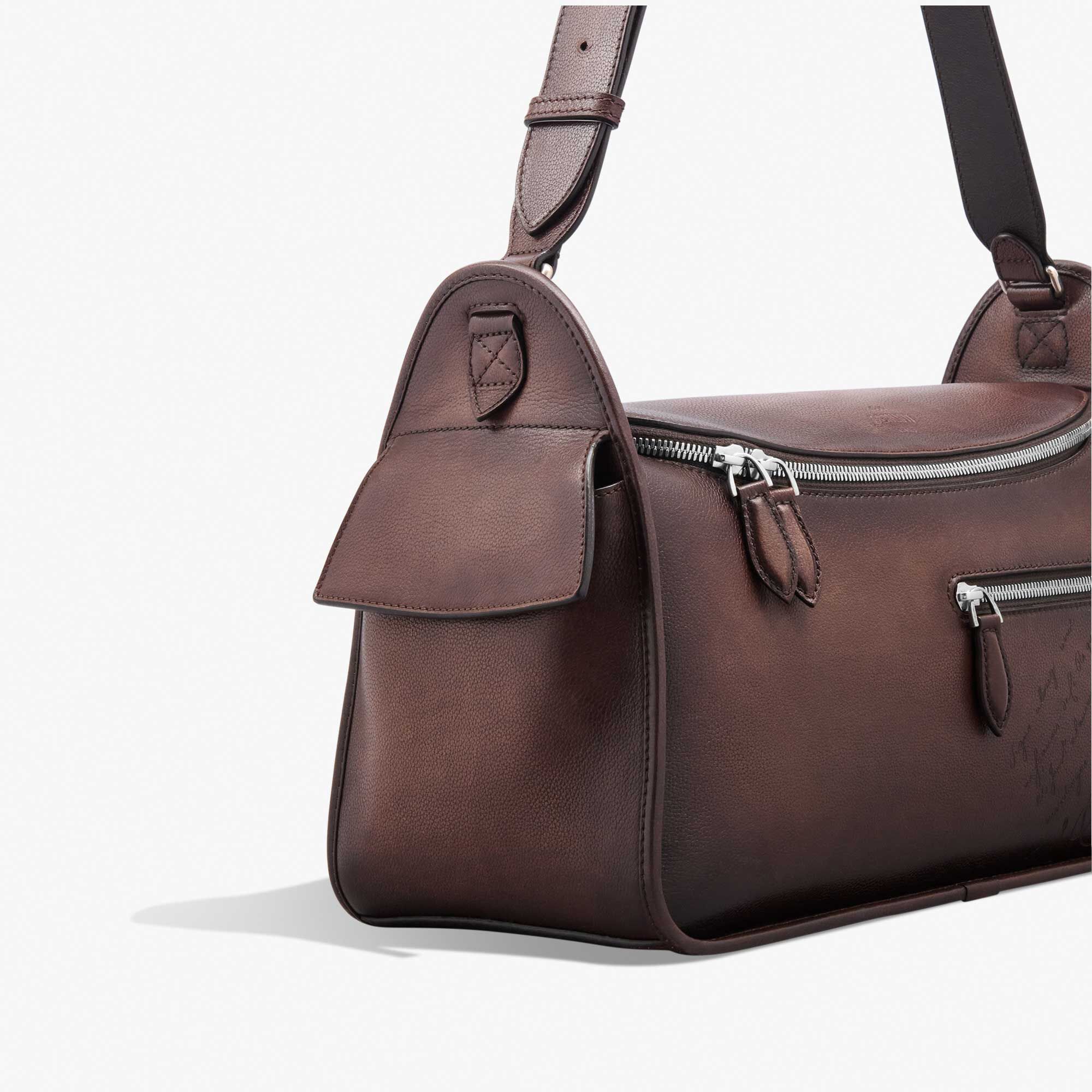 Sac Bandoulière Barrel Bag En Cuir Scritto