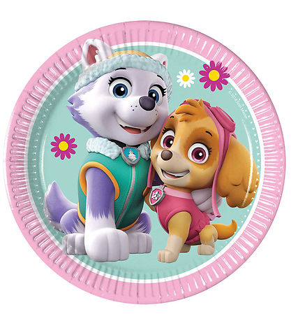 Decorata Party Pappteller - 8er-Pack - 19,5 cm - Paw Patrol Skye