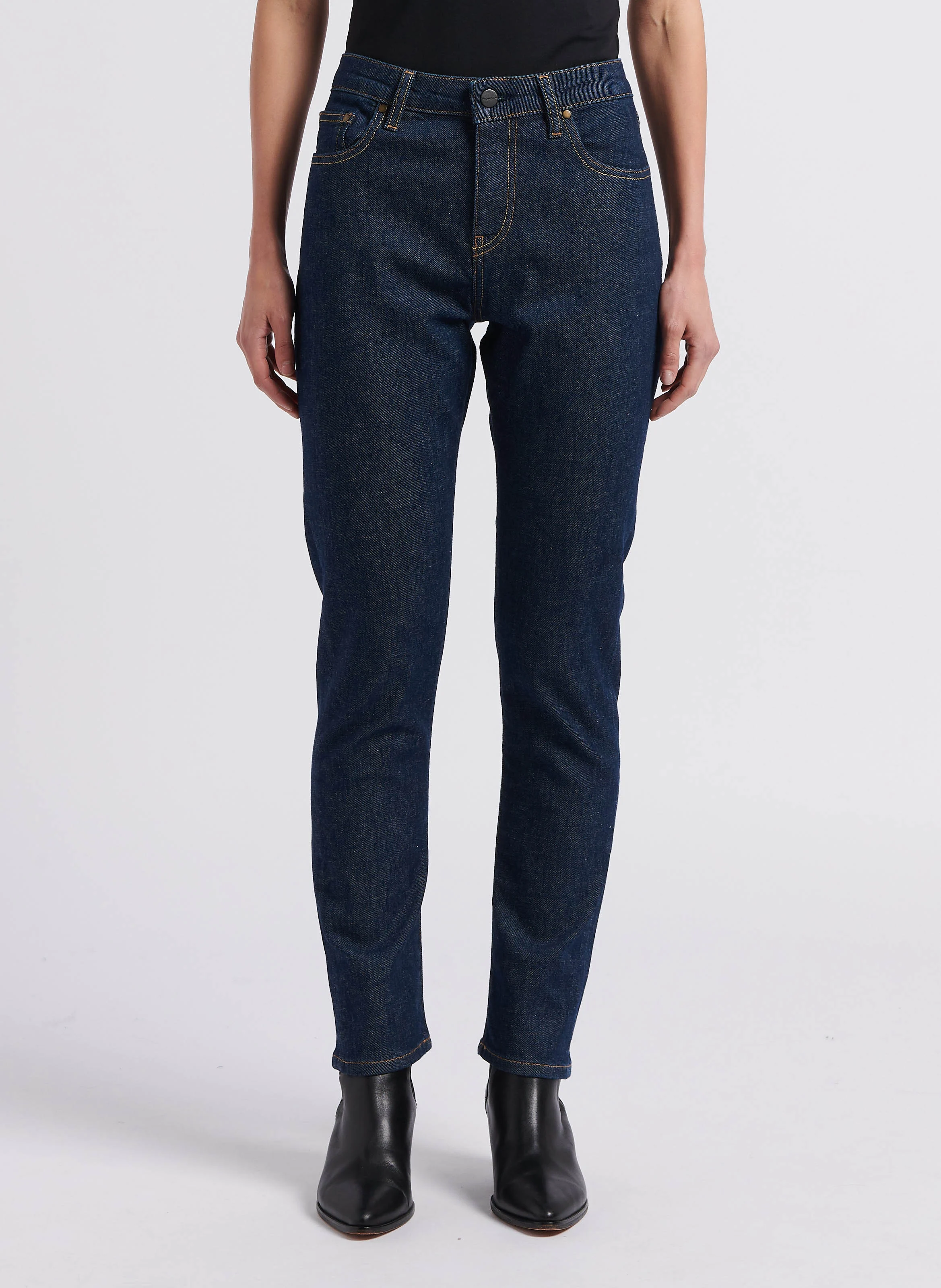 CRYSTAL - Jean slim en coton mélangé | Bleu