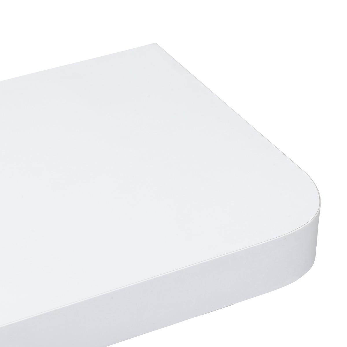 ETAGERE MURALE ARRONDIE FIXY 60CM BLANC