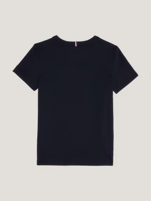 Camiseta de algodão com textura de pêssego e logo