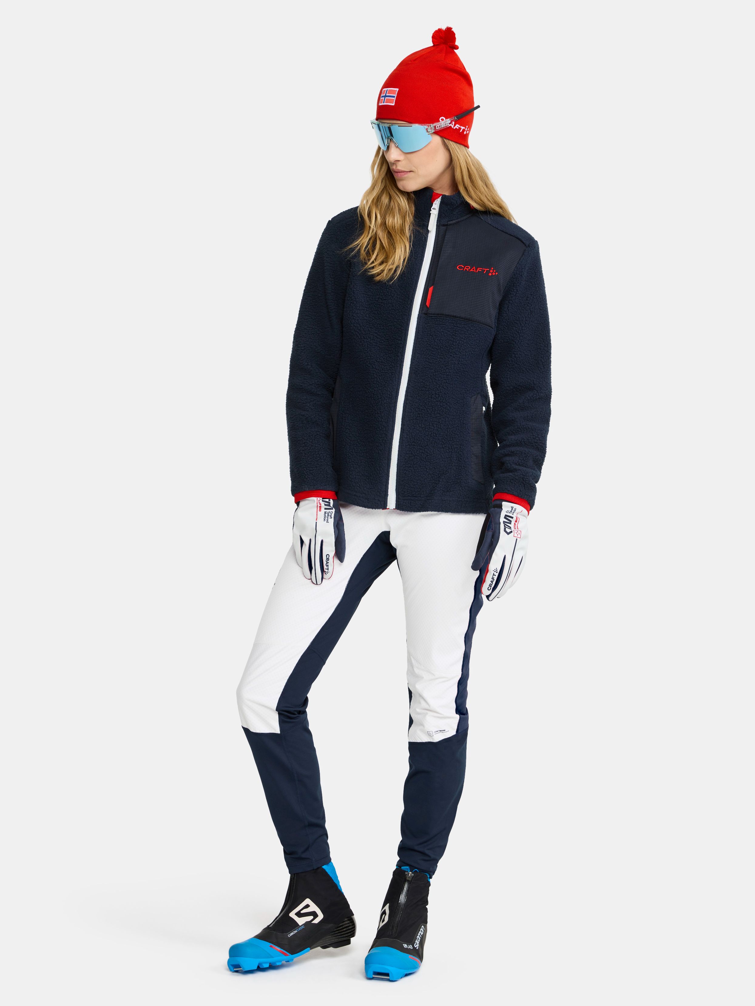 Craft Nor Explore Pile Fleece Jacket Womens Blaze/Bright