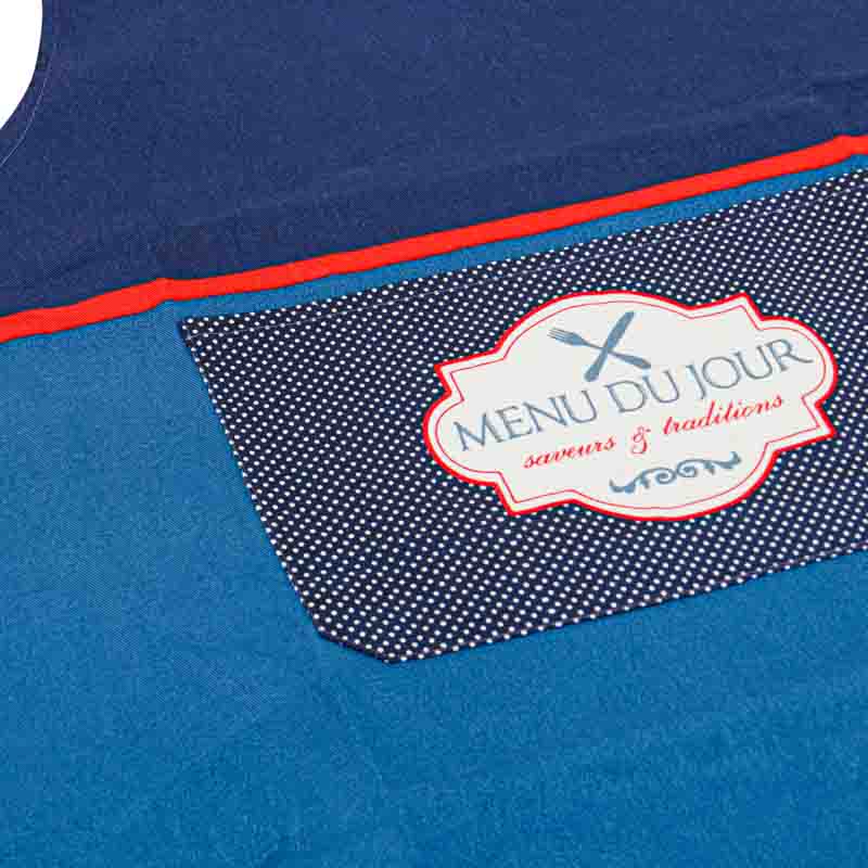 Tablier de cuisine 'menu du jour'