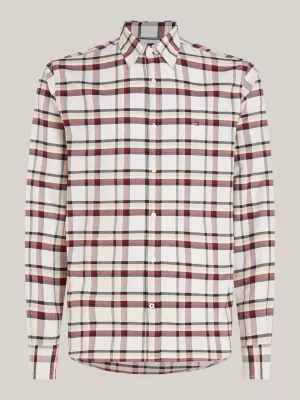 Camisa xadrez listrada global de corte regular