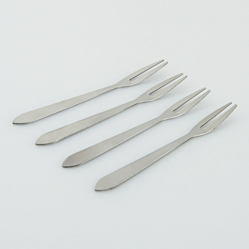Lot de 4 fourchettes à escargot en inox