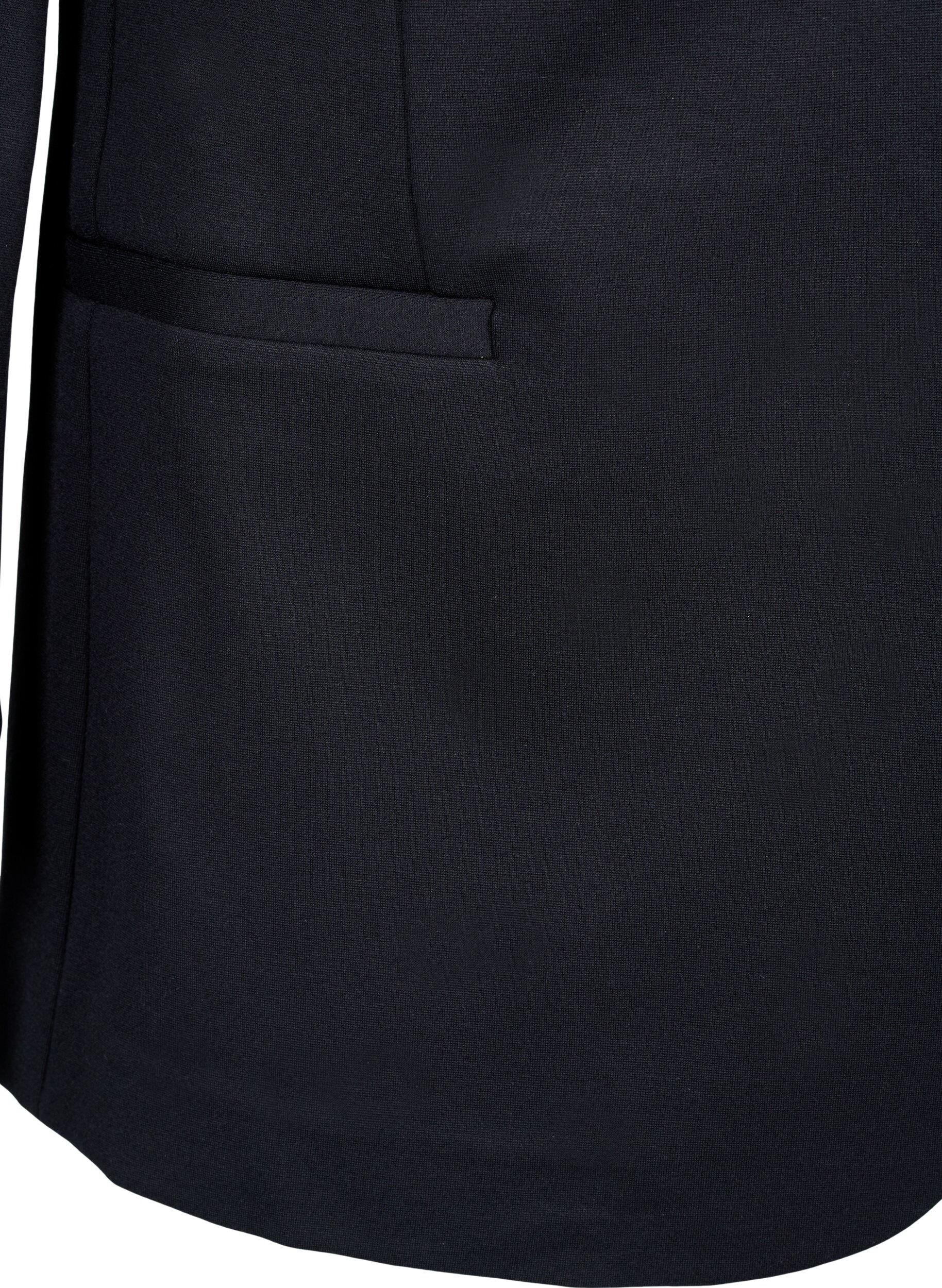 Enkel blazer med knaplukning