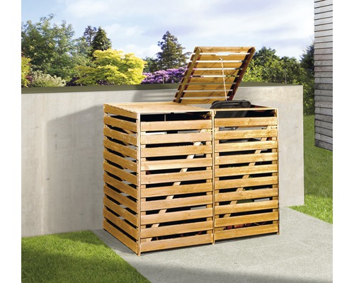 Weka vuilnisbak opbergbox 148x92x122 cm honingbruin