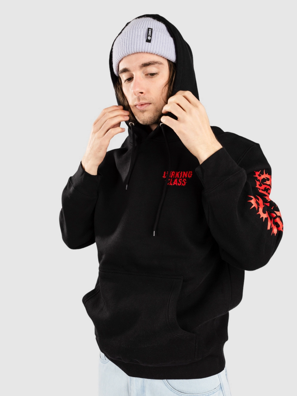 Lurking Class Global Infestation X Stikker Hoodie black