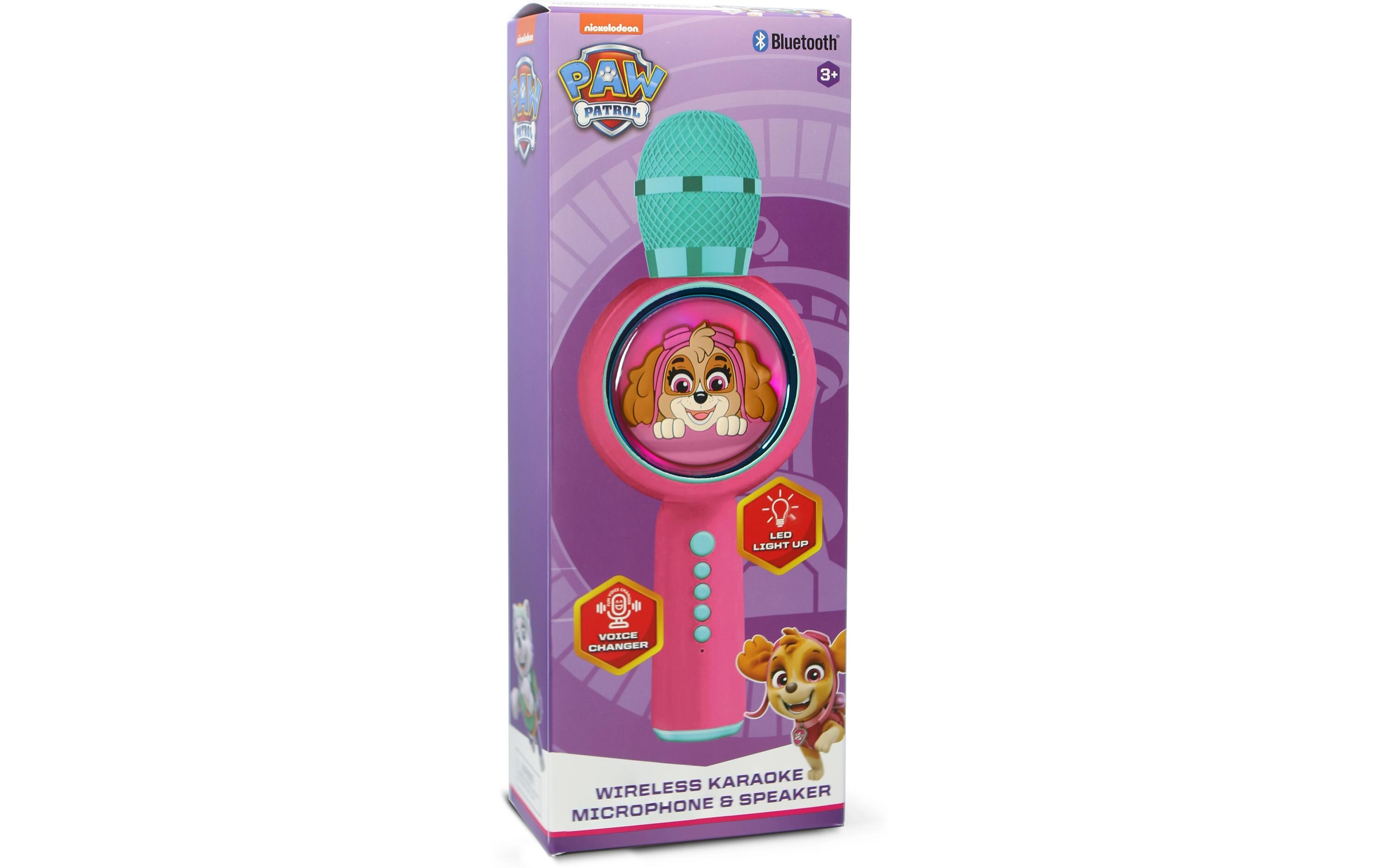 Mikrofon Paw Patrol Skye PopSing Karaoke PinkKaraoke-Mikrofon im Paw Patrol--Design mit eingebautem Lautsprecher