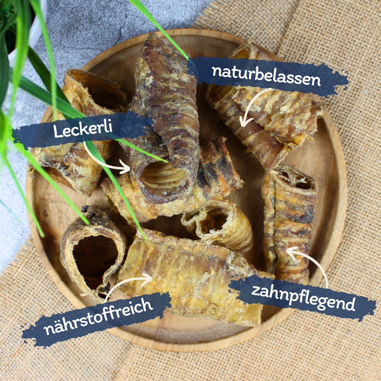 Lyra Pet Rinderstrossen 1 - 8 cm 1 kg