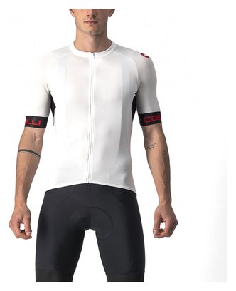 Maillot Manches Courtes Castelli Entrata VI Blanc