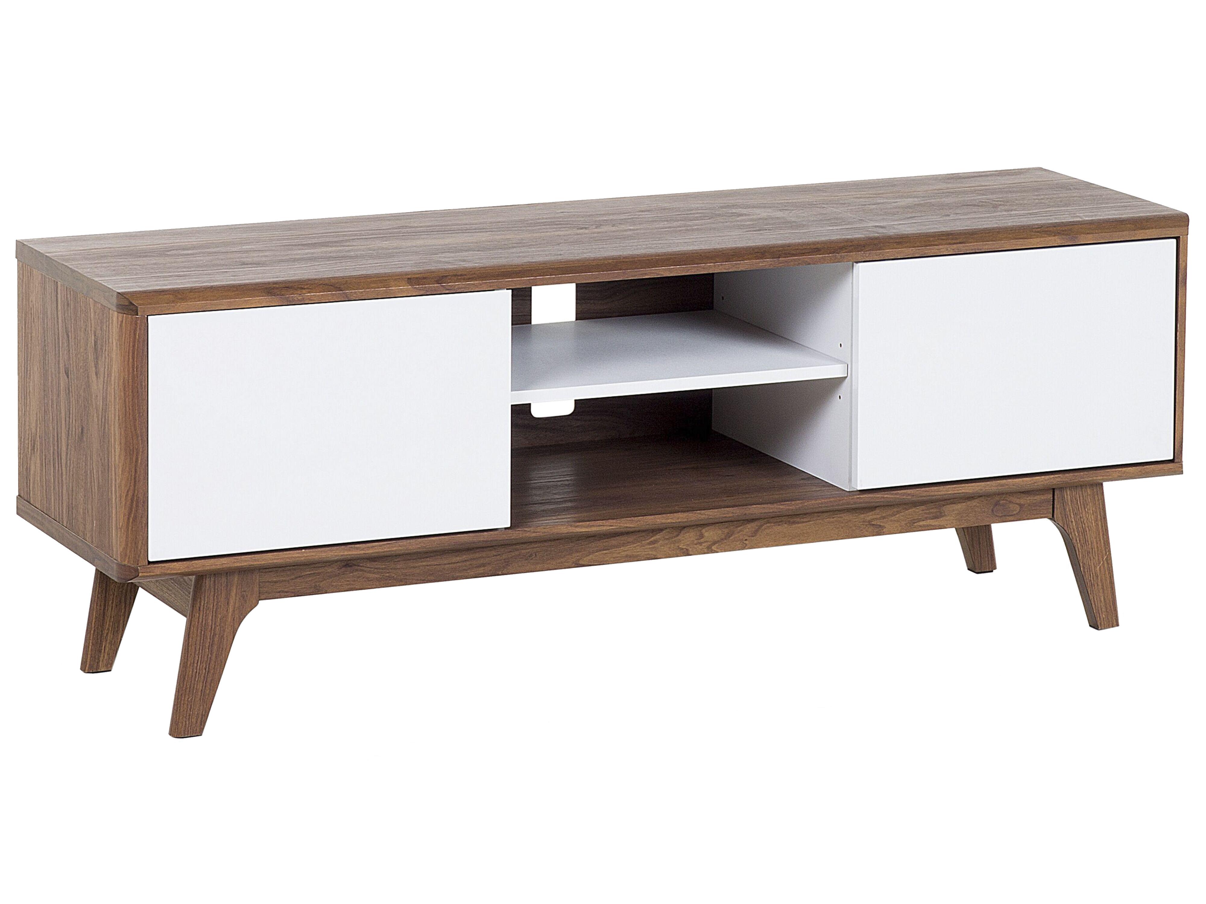 TV-meubel ROCHESTER Bruin/wit