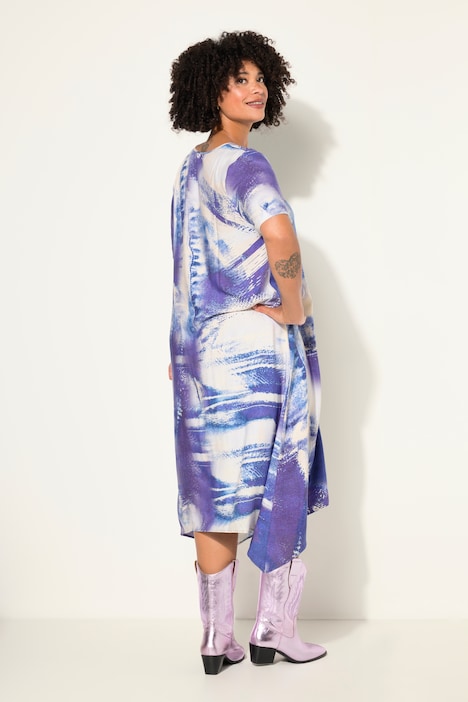 Kleid, A-Linie, bedruckt, Statement