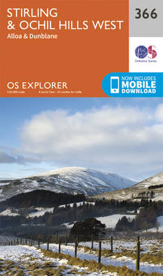 Stirling and Ochil Hills West - OS Explorer Map 366 (Sheet map, folded)
