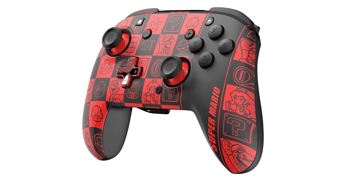 PDPWireless Controller - Rematch Glow  (Rood/zwart, Nintendo Switch, Nintendo Switch - OLED, Nintendo Switch Lite)