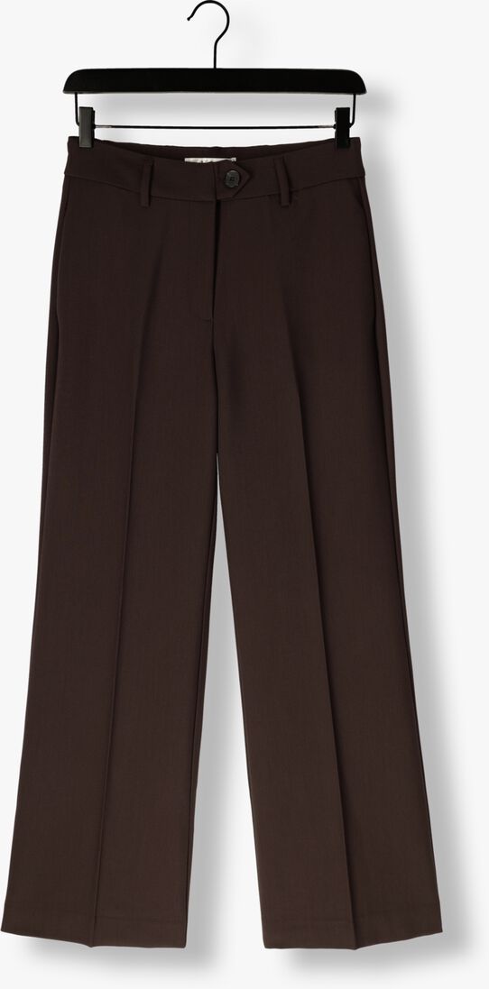 bruine co'couture wijde broek vola long wide pant