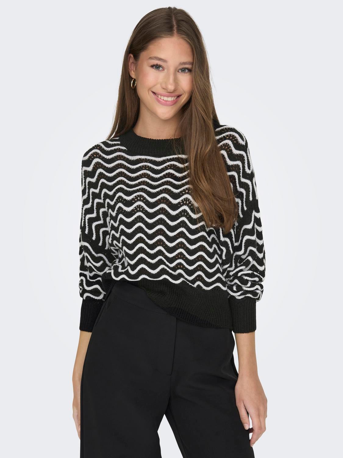 JDYRITA Strickpullover Black