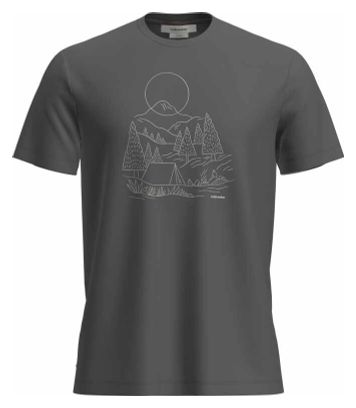 T-shirt Technique Icebreaker Merino 150 Tech Lite III Sunset Camp Noir