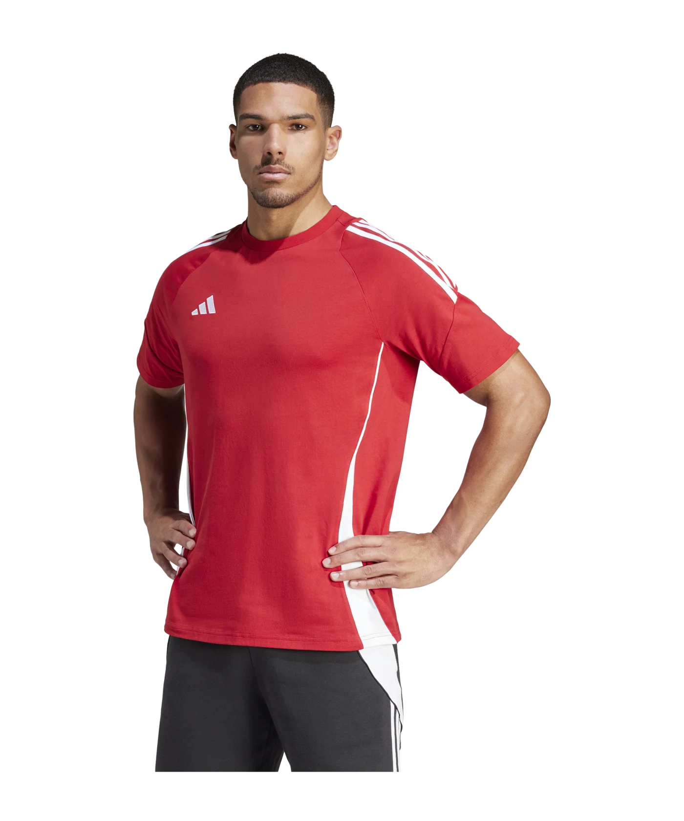 adidas Tiro 24 T-Shirt Rot Weiss