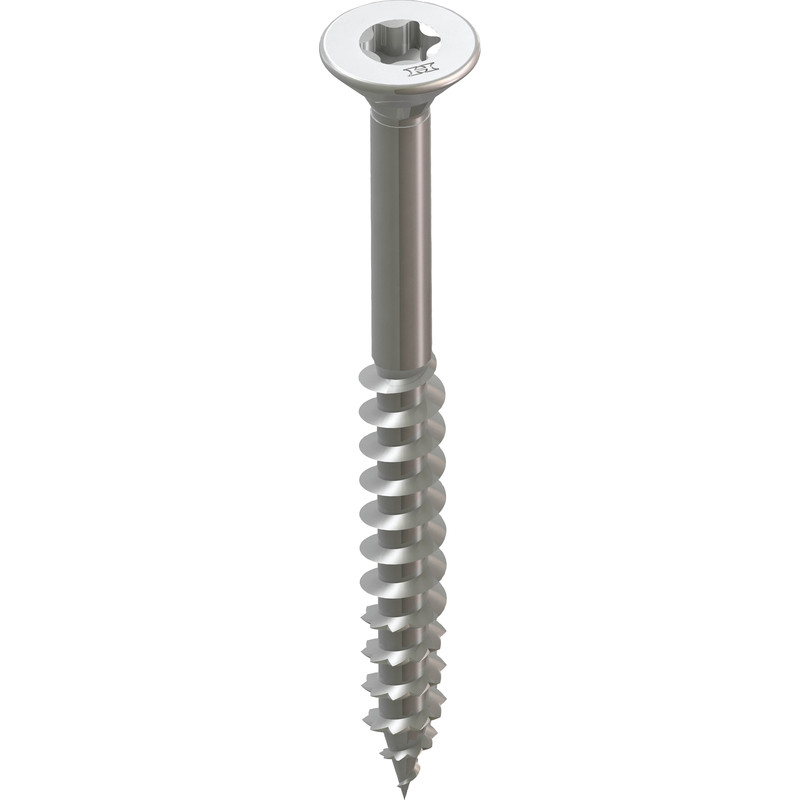 Heco Fix-Plus deeldraad universeelschroeven platkop RVS 6x100mm T25