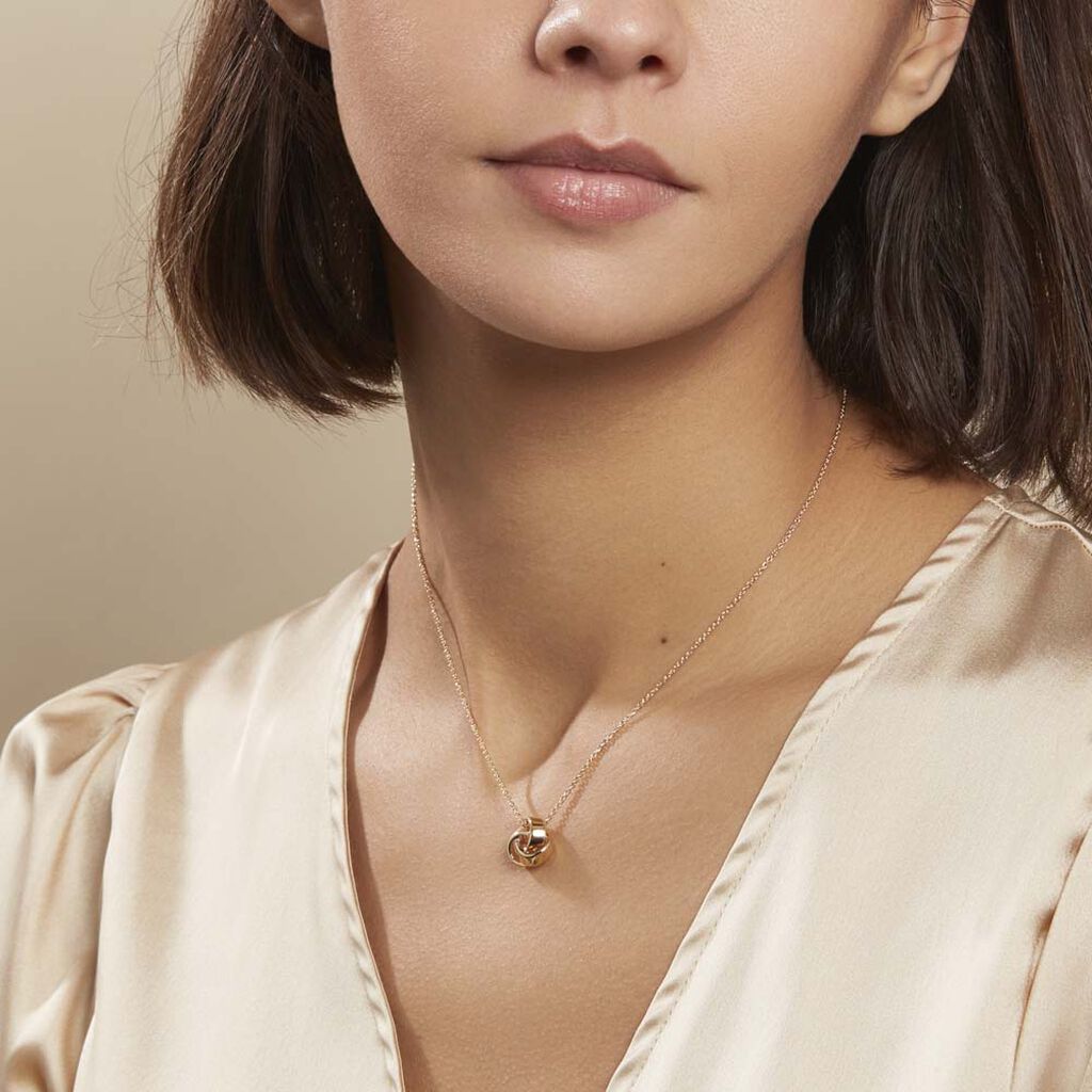 Collier Marcelina Plaqué Or Jaune