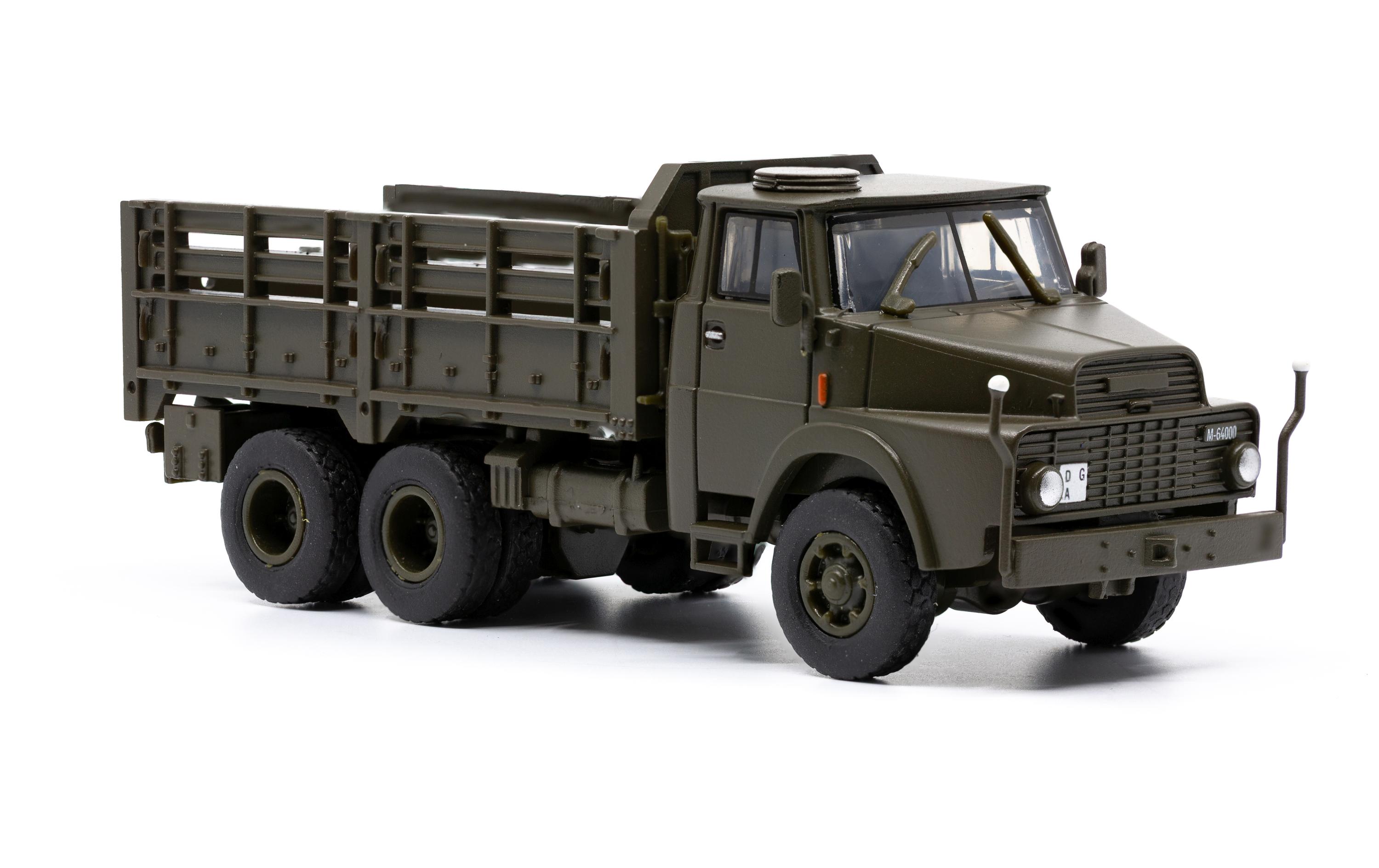 LKW Henschel HS 3-14 6 x 6 mit offene Ladefläche 1:87H0 Lastwagen Militärmodell